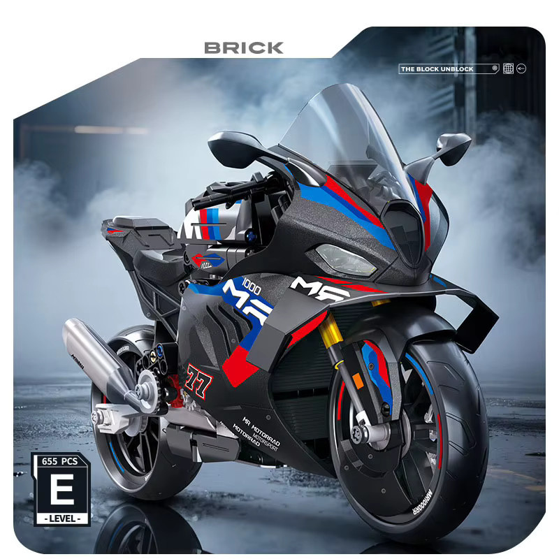 Xturboman Technisches Motorrad-Bausatzmodell M1000RR, Maßstab 1:8 - Bild 3
