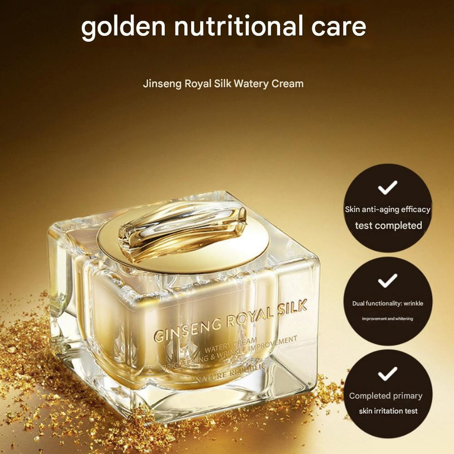 Nature Republic Ginseng Gold Seiden-Creme, 60 ml, Reife Haut - Bild 4