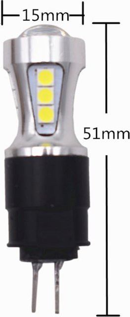 2 Stück HP G4 Hp24w LED Tagfahrlicht Set in Weiß und Silber für Citroen C5 und Peugeot 3008, 12V 3030 18SMD - Bild 1