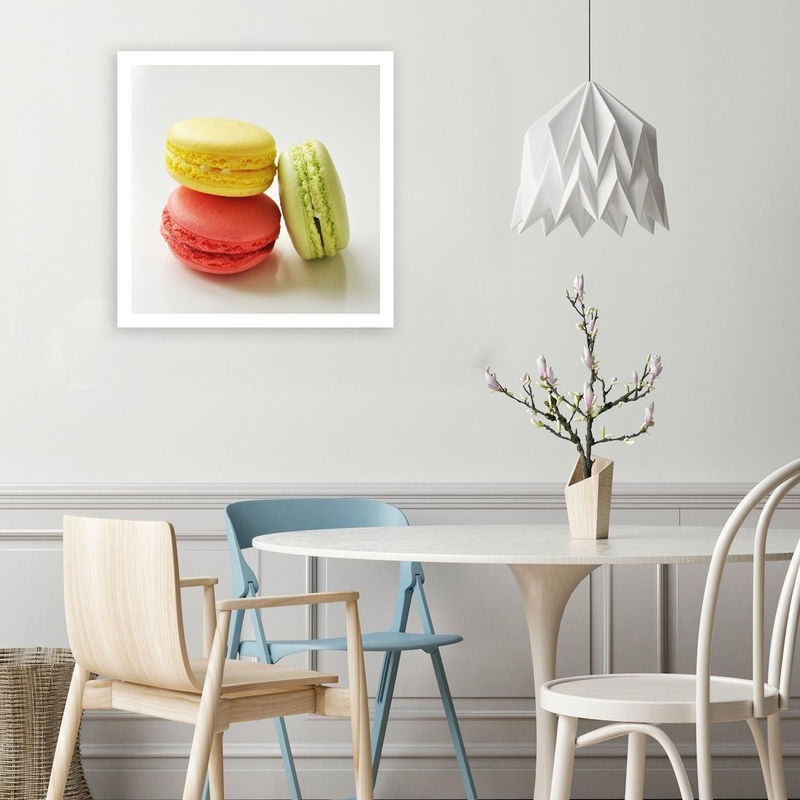 Feeby Leinwandbild Macarons Quadratisch Mehrfarbig B/H: 30 x 30 cm - Bild 3