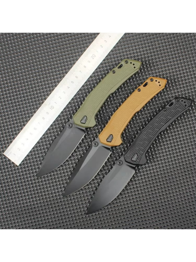 Tragbares Z0203 Outdoor Klappmesser mit CPM-M4 Klinge und braunem G10 Griff für Jagd, Überleben und EDC-Einsatz - Bild 3