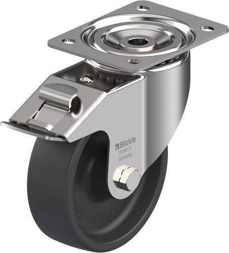 Blickle LIX-POHI 150G-FI Lenkrolle mit Feststeller in Silber, Rad-Durchmesser: 15 cm, Tragfähigkeit: 350 kg - Bild 1