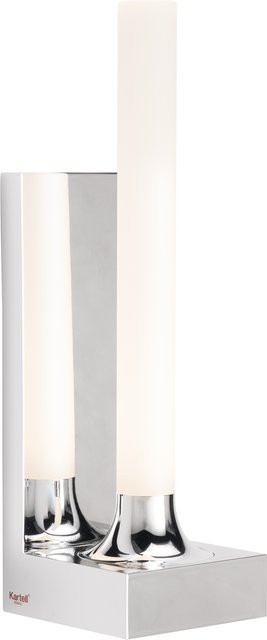 Kartell Goodnight Wandleuchte in Silber und Weiß mit Glaselementen im modernen Zylinder-Design - Bild 1