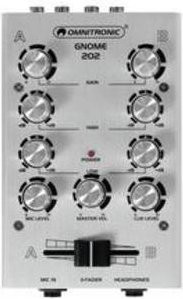 Omnitronic GNOME-202 2-Kanal DJ Mixer Silber - Bild 1