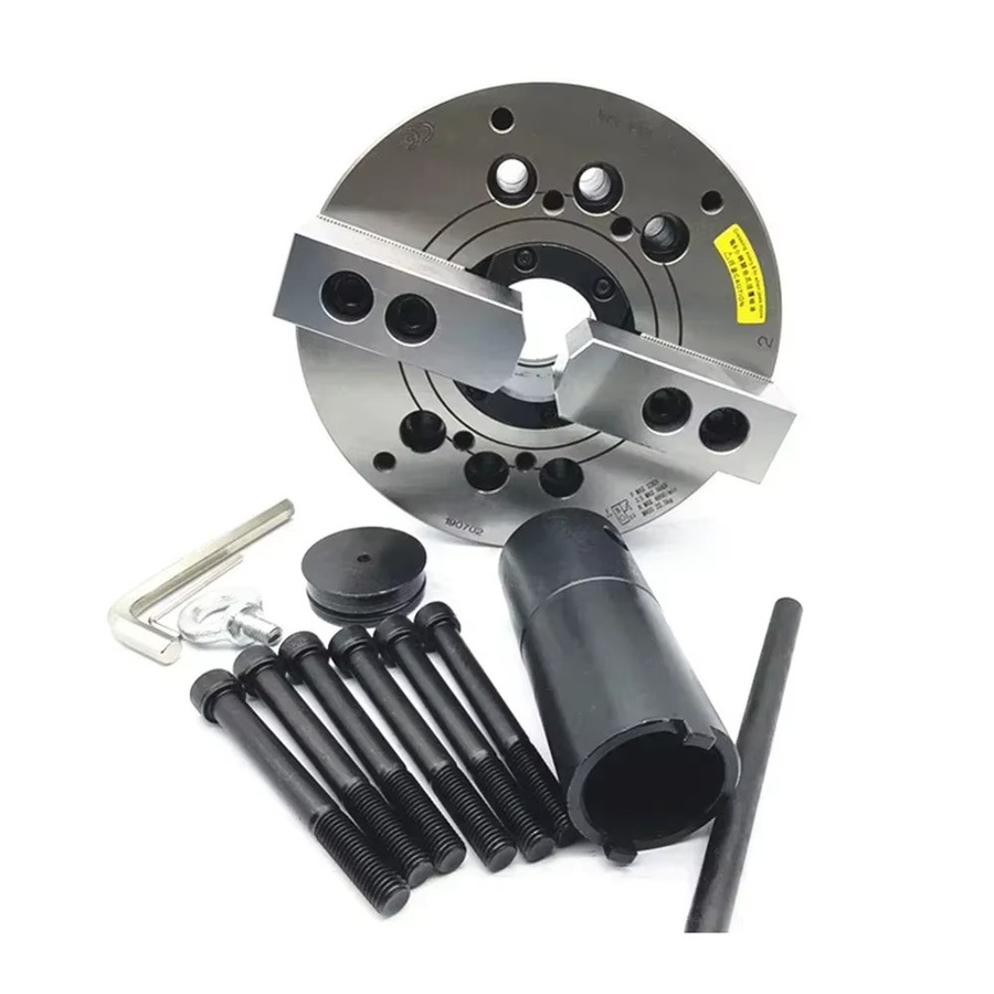 TEHIGHAUTO Hydraulisches Spannfutter für CNC-Drehmaschinen, 5 Zoll, 125 mm, mit 2/3/4 Backen für die automatische Zentrierung in der Metallbearbeitung - Bild 2