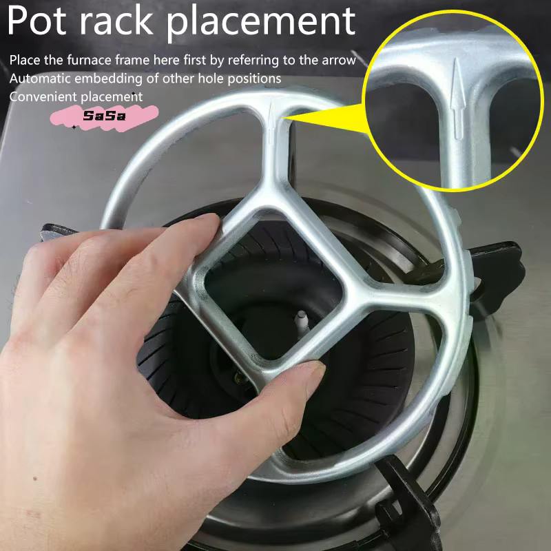 YOWEI Wok-Pfannenhalter aus Metall als Rundbodenständer für Gasherde und kleine Töpfe - Bild 3