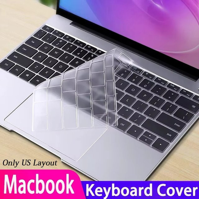 Transparente Tastaturabdeckung für Apple MacBook Air 13.6 Zoll und 15.3 Zoll (Modelle M4, M3, M2, Pro) - Bild 1