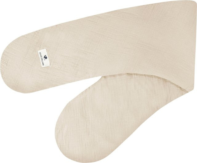 Julius Zöllner Stillkissen aus Musselin mit Mikroperlen-Füllung in Sand/Beige, 190 cm - Bild 1