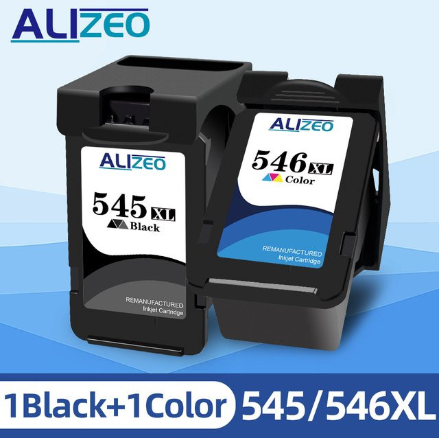 Canon kompatible XL Tintenpatrone PG 545 CL 546 Schwarz für IP2800 IP2850 MG2400 MG2450 MG2455 Drucker - Bild 1