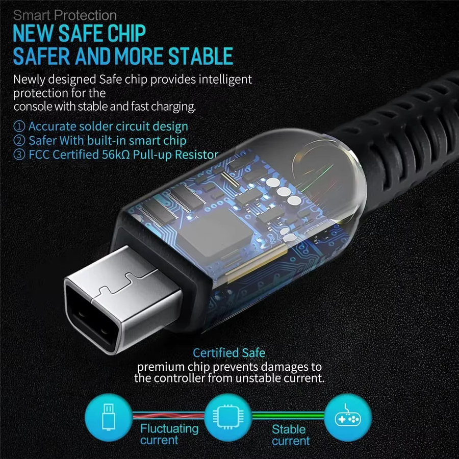 ChengHaoRan USB-C Ladegerät Kabel für Nintendo 3DS, 2DS XL und 2DS LL - Bild 3