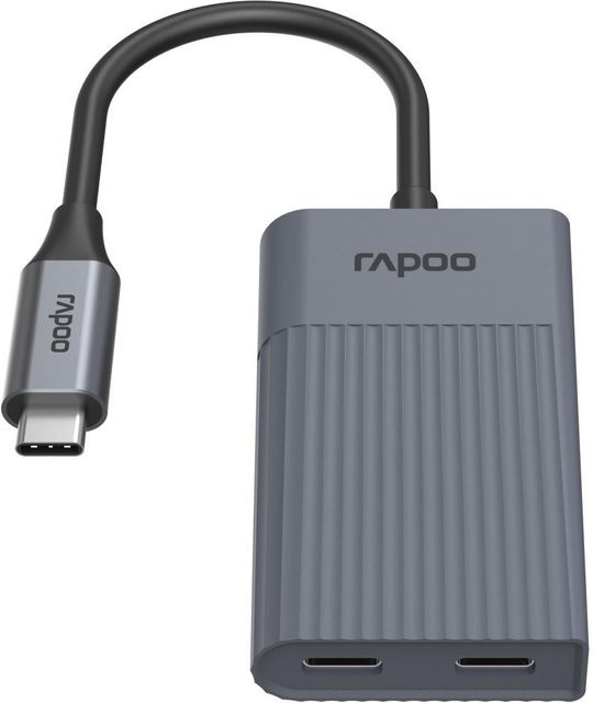 Rapoo USB-C Hub UCH-4013 in Grau mit USB-A, USB-C und HDMI für 4K UHD - Bild 1