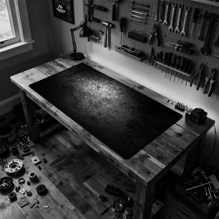 BERTALANFFY XXXL Gaming-Mauspad Schreibtischunterlage Schwarz B/T: 1500 x 600 cm - Bild 4