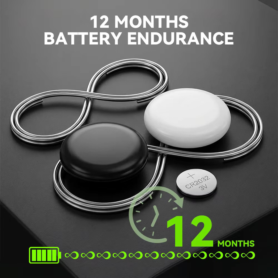 HIMOJO 2-in-1 Dual-Modus Anti-Verlust-Tracker in Schwarz, wasserdichter GPS-Tag für Android und iOS kompatibel - Bild 5