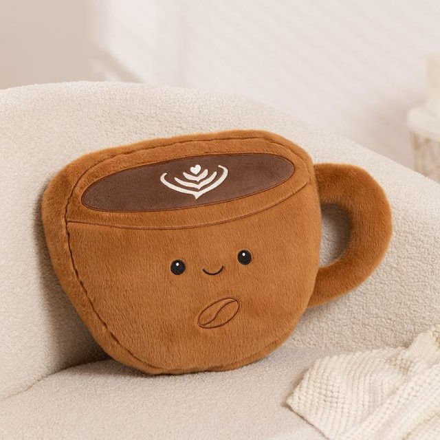 Yiran toy Kaffee Plüschtiere, Kaffeetassen Kissen, 50cm, Braun - Bild 1