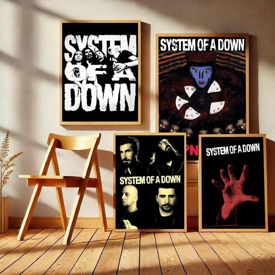 S-System Of A D-Down klassisches Anime-Poster als wasserfester Papieraufkleber zur Wanddekoration, Mehrfarbig - Bild 3