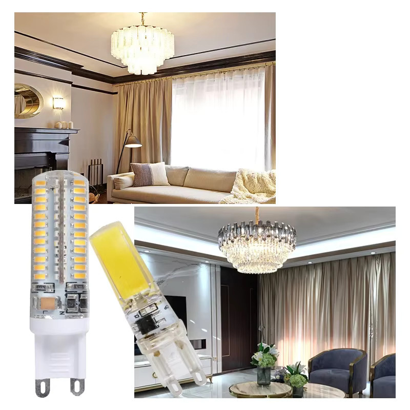 10er Set GRZBI G9 LED Glühbirnen aus Silica Gel mit SMD-Technologie, 220 V, Warmweiß - Bild 3