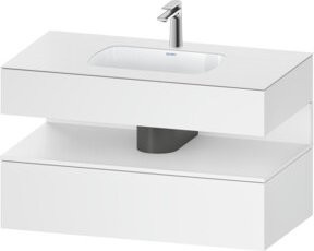 Duravit Einbauwaschtisch-Möbel-Set Qatego in Weiß, B/T/H: 100 x 55 x 60 cm - Bild 1