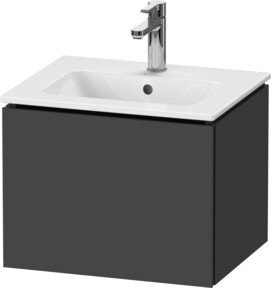 Duravit Waschtischunterschrank Compact L-Cube, wandhängend, grau matt, B/T/H: 52 x 42,1 x 40 cm - Bild 1