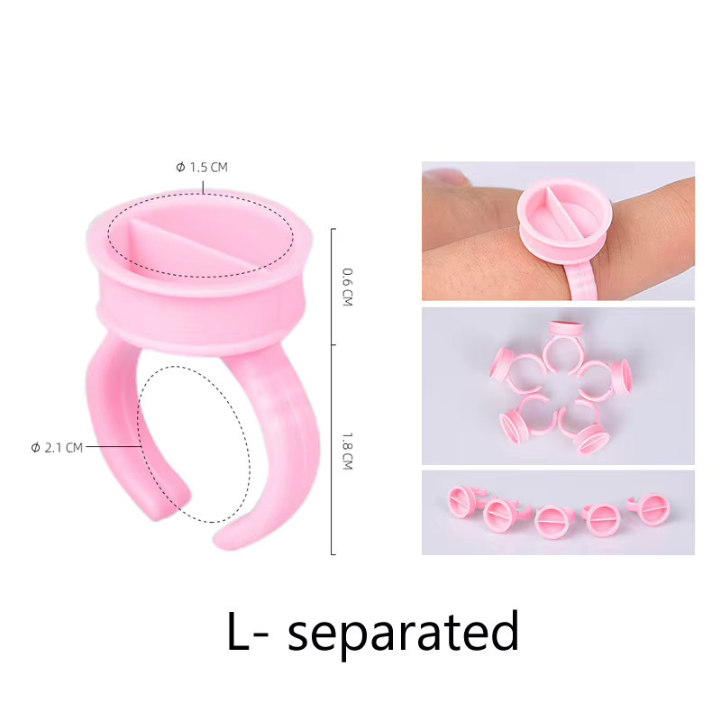 XIMUKA Tattoo-Pigmentkappen, 100 Stück, rosa, Permanent Make-up-Tools - Bild 3