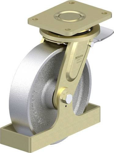 Blickle Schwerlast-Lenkrolle LS-G 250K-ST-FS in Silber, Rad-Durchmesser: 250 mm, Tragfähigkeit: 1400 kg - Bild 1