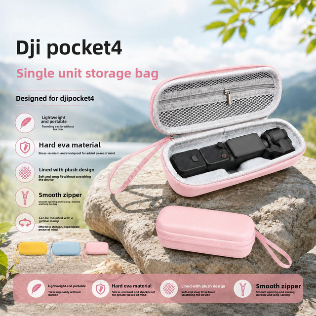 Tragetasche aus PU für DJI Osmo Pocket 4 und DJI Osmo Pocket 3, kleine Schutzhülle und Hartschalenkoffer für dein Zubehör - Bild 1