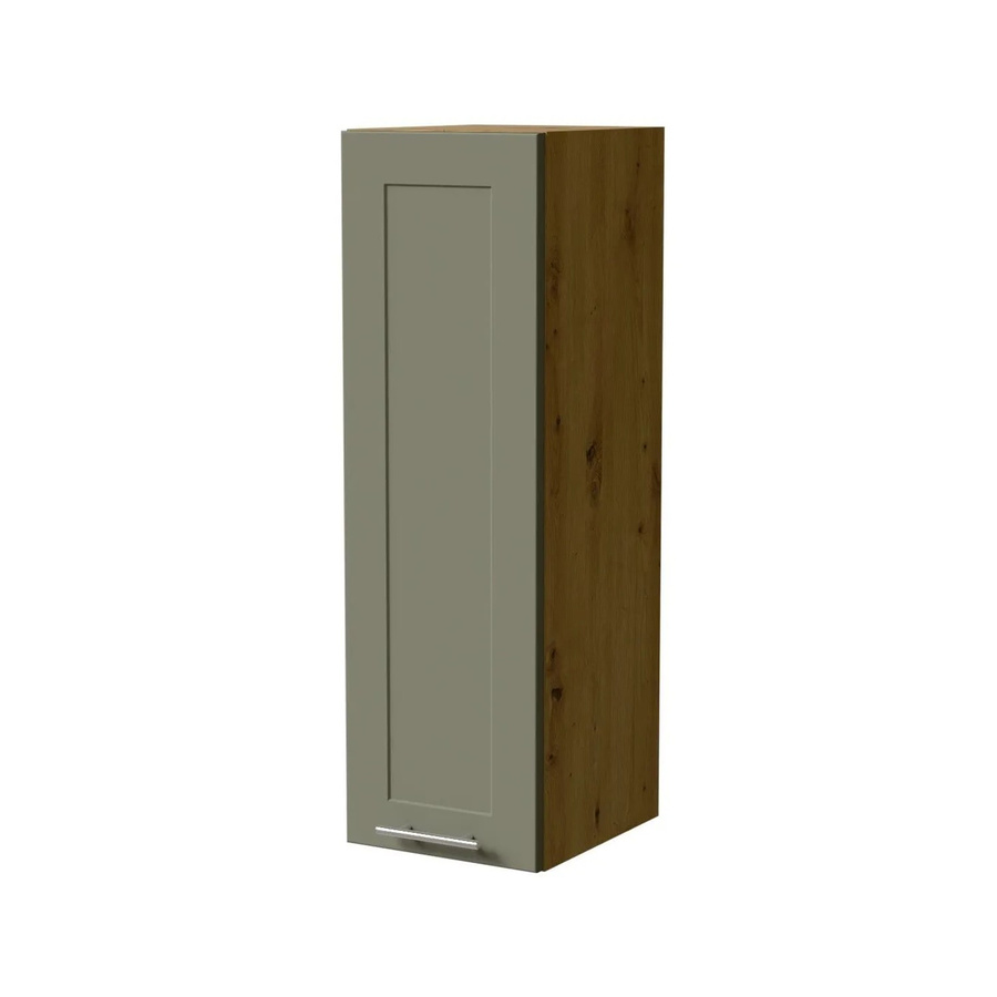 Feldmann-Wohnen Hängeschrank Oslo W4 Eiche Artisan und Reed Green Matt mit Soft-Close-Türen, B/T/H: 30 x 32,5 x 96 cm - Bild 2