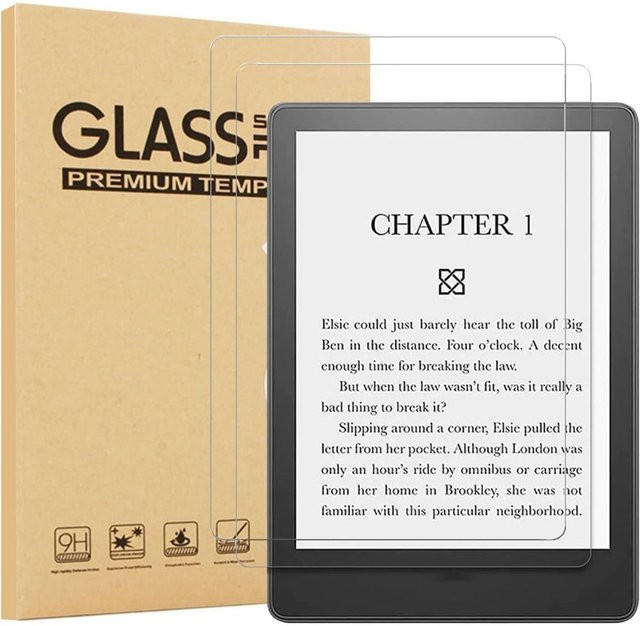 Amazon eReader Schutzfolie aus gehärtetem Glas für Kindle Paperwhite 12. Generation Colorsoft Signature Edition 7 Zoll, transparent - Bild 1