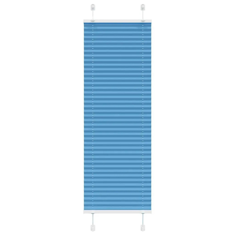vidaXL Plissee Blau semi-transparent aus Polyester, B/H: 40 x 100 cm - Bild 2