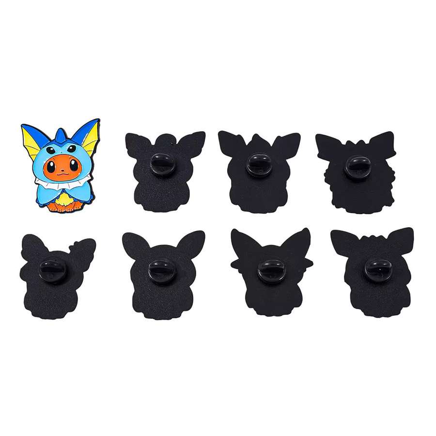 Potdemiel Pokémon Eevee Familie Emaille-Pins, 8-teiliges Set, Metall, bunt - Bild 4