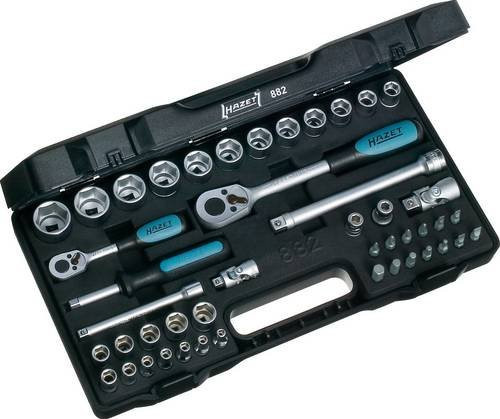 Hazet Steckschlüssel-Satz 882, 46-teilig, mit 1/4 Zoll und 3/8 Zoll Antrieb - Bild 2