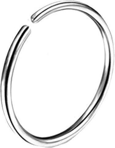 Global Finds Nasen- und Lippenringe, Edelstahl, Silber, Damen, 0.8*6mm - Bild 1