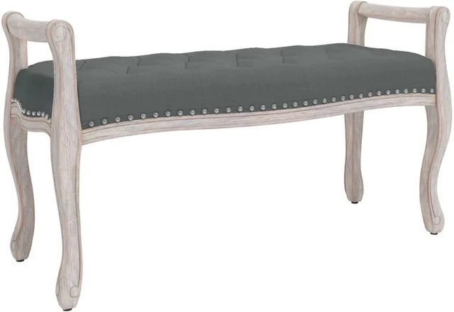 vidaXL Sitzbank Dunkelgrau mit Stoffbezug B/T/H: 110 x 45 x 60 cm - Bild 1