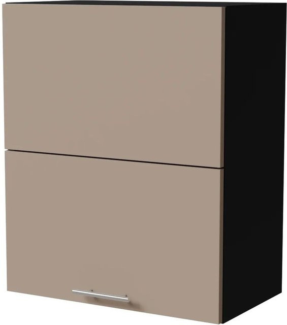 Feldmann-Wohnen Klapphängeschrank Brerra W8B/60-AV Schwarz und Graubeige Matt B/T/H: 60 x 32,5 x 72 cm - Bild 1
