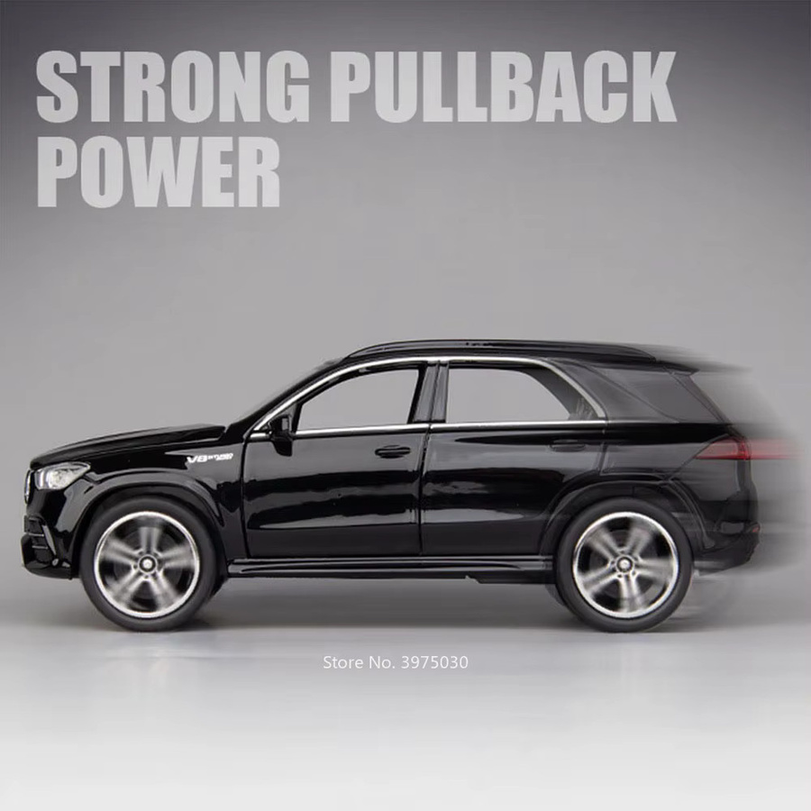 RMZ City Diecast Modellauto GLE 63S SUV aus Metall im Maßstab 1:32 in Weiß oder Schwarz - Bild 3