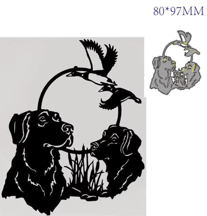 Kid Dog Metall Schneidwerkzeuge für DIY Scrapbooking, Album Prägung und Papierkarten zur dekorativen Handarbeit - Bild 2
