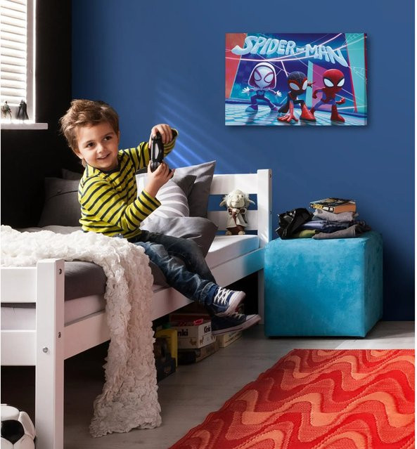 Komar Keilrahmen Spiderman Glowy Spideys, Bunt, B/H: 40 x 60 cm - Bild 1