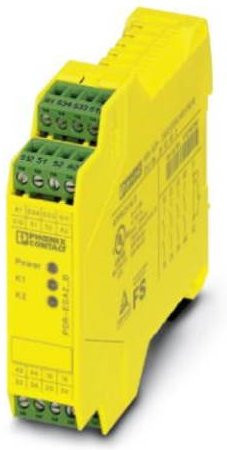Phoenix Contact Sicherheitsrelais PSR-SPP-24UC/ESA2/4X1/1X2/B in Gelb, Betriebsspannung: 24 V/DC, 24 V/AC, 4 Schließer, B/H/T: 22,5 x 112 x 114,5 mm - Bild 1