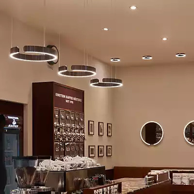 Occhio Mito Sospeso 40 Variabel Up Pendelleuchte LED mit CCT in Silber Matt und Schwarz Matt - Bild 1