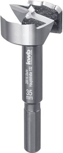 KWB Forstnerbohrer 35mm aus Edelstahl in Silber und Schwarz - Bild 1