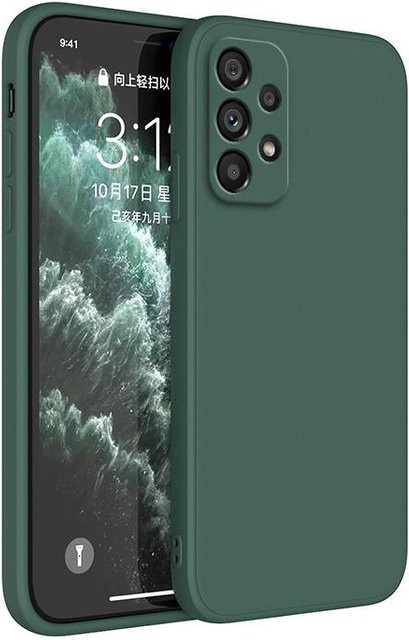 Original Silikon-Telefonhülle für Samsung Galaxy A-Serie mit Kamera-Schutz in Grün - Bild 1