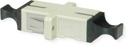 Telegärtner SC Kupplung Multimode mit Keramikhülse und Kunststoffgehäuse in Beige - Bild 1
