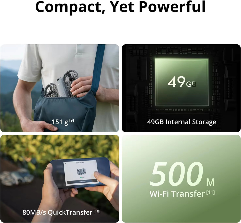 DJI Neo2 Drohne mit 4K Kamera und stabilisiertem Video in Grau, 151 g - Bild 4