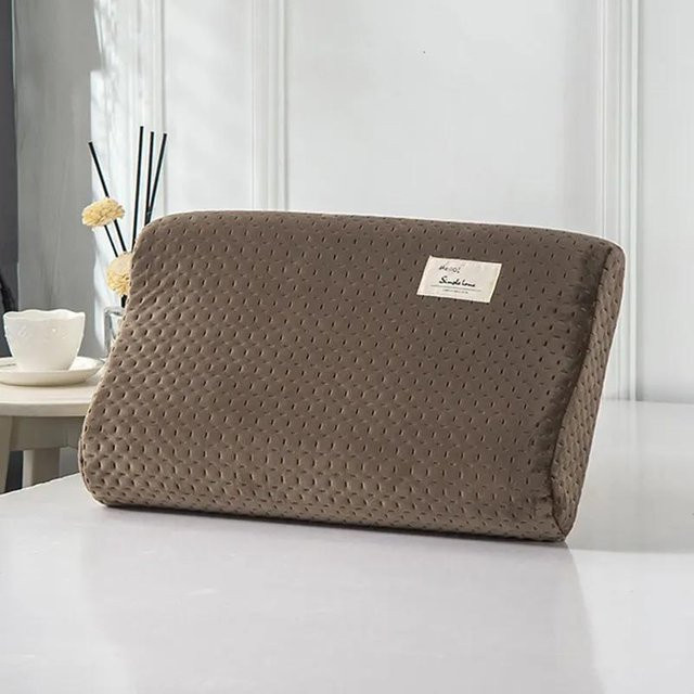 Gesteppter Latex-Kissenbezug von Yiran Furniture in Braun, wasserdichter Winter-Kissenbezug aus Polyester für Erwachsene und Kinder, B/H: 50 x 30 cm - Bild 1