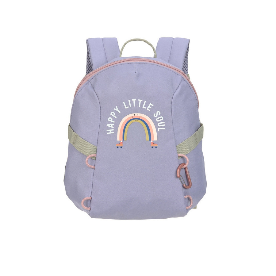 Lässig Outdoor Kindergartenrucksack Rainbow in Pastel Lilac und Multicolour, B/H/T: 36,0 x 24,0 x 9,5 cm - Bild 1