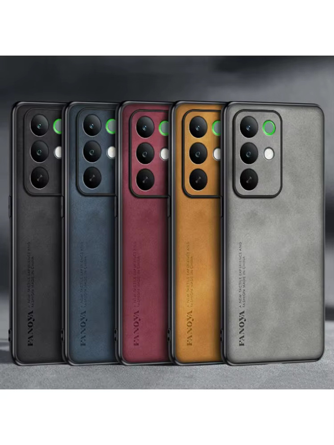 EUCAGR Luxus PU Leder Handyhülle für Realme C85 Pro 5G in Blau, Stoßfestes TPU Silikon Case mit vollem Schutz - Bild 4