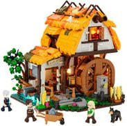 Lumibricks Mittelalterliche Wassermühle Klemmbaustein Konstruktionsspielzeug - Bild 1