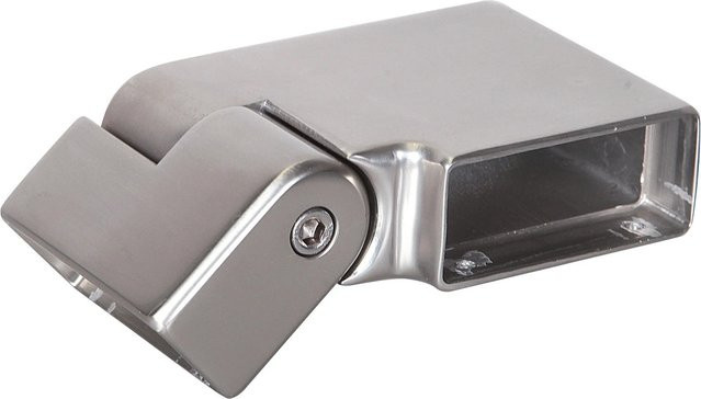 Dieda Aluminium Gelenk 0-45 Grad mit 90 Grad Winkel für Aluminiumhandläufe in Silber - Bild 1