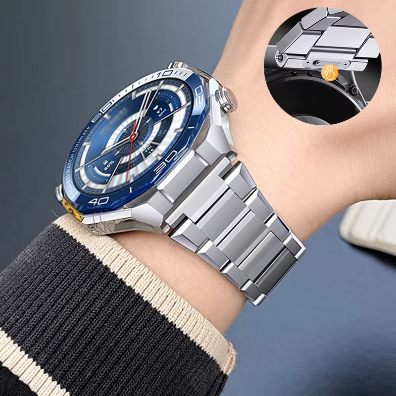 Jansin Uhrenarmband Titan, Silber, 22 mm, Unisex - Bild 1