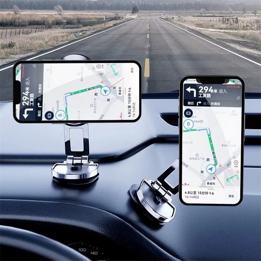 KAFNHCKA Magnetischer Auto-Handyhalter in Schwarz, 1080 Grad drehbarer und faltbarer Smartphone-Ständer für GPS, kompatibel mit iPhone, Xiaomi und Huawei - Bild 6