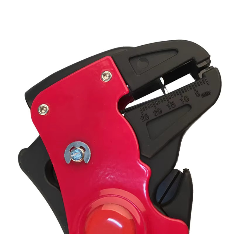 Multifunktionale Mini Abisolierzange und Drahtschneider für 0,2-6 mm Kabel in Rot - Bild 3
